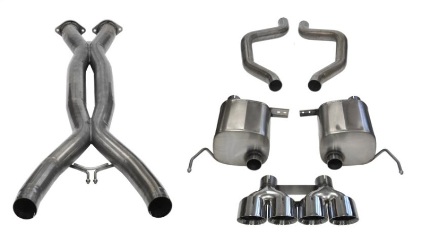 CORSA Performance 14766CB Corsa 2015+ Chevrolet Corvette C7 Z06 2.75in Dual Rear Xtreme Cat-Back Exhaust w/ Quad Polis