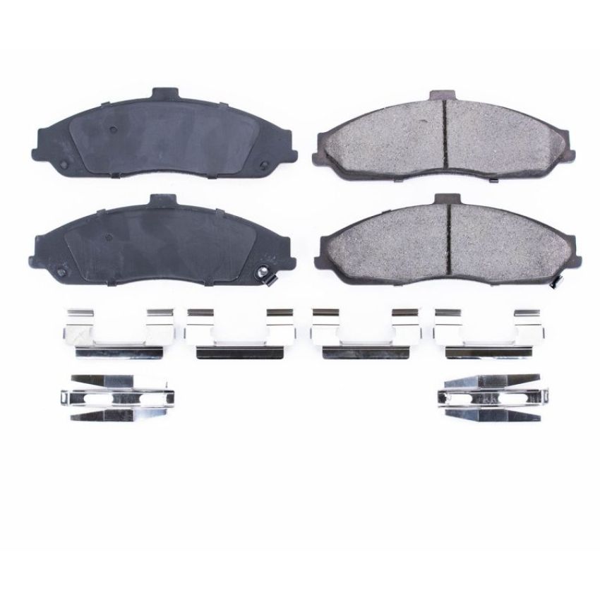 PowerStop 17-731 PowerStop - Z17 Low-Dust Ceramic Brake Pads with Hardware