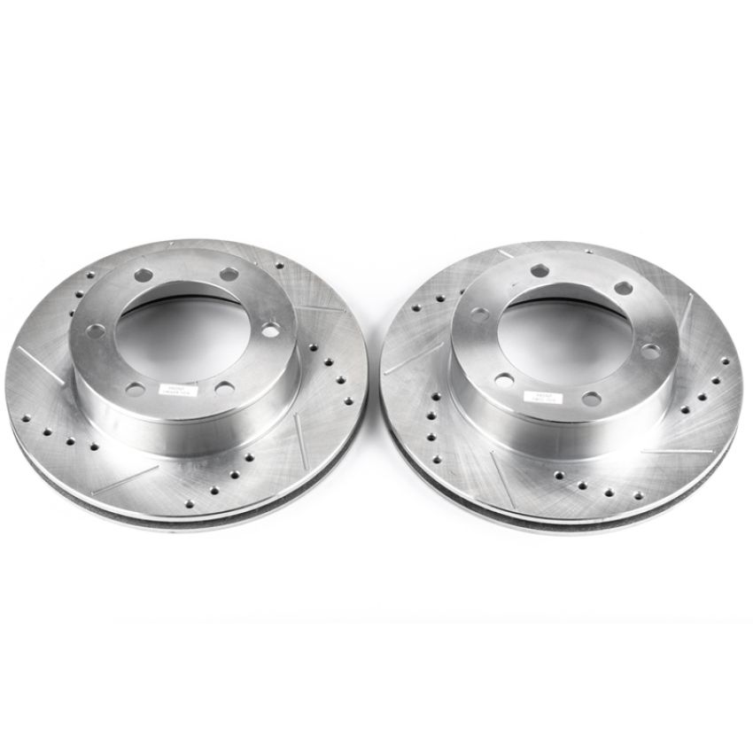 PowerStop JBR791XPR PowerStop Evolution Performance Drilled, Slotted & Plated Brake Rotor Pair