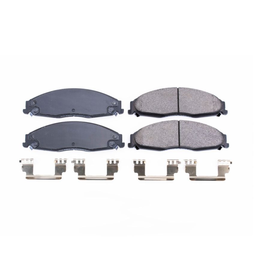 PowerStop 17-1110 PowerStop - Z17 Low-Dust Ceramic Brake Pads with Hardware