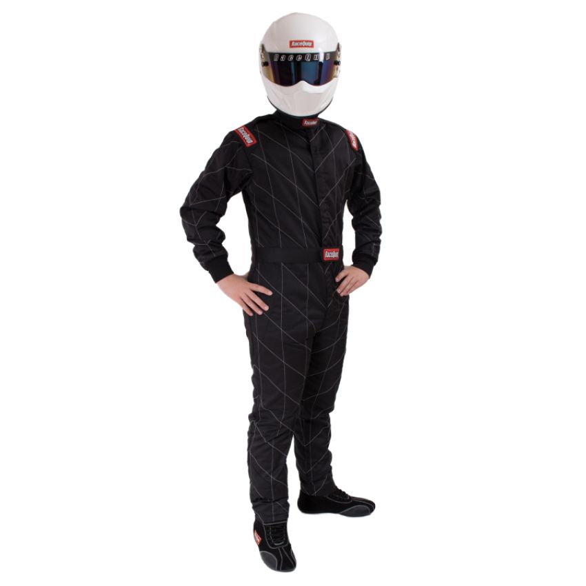 Racequip 91609039 Black Chevron-5 Suit SFI-5 - Medium