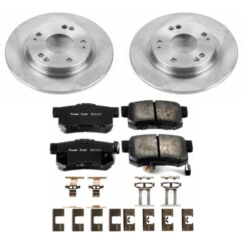 PowerStop KOE5860 OE Stock Replacement Low-Dust Ceramic Brake Pad and Rotor Kit