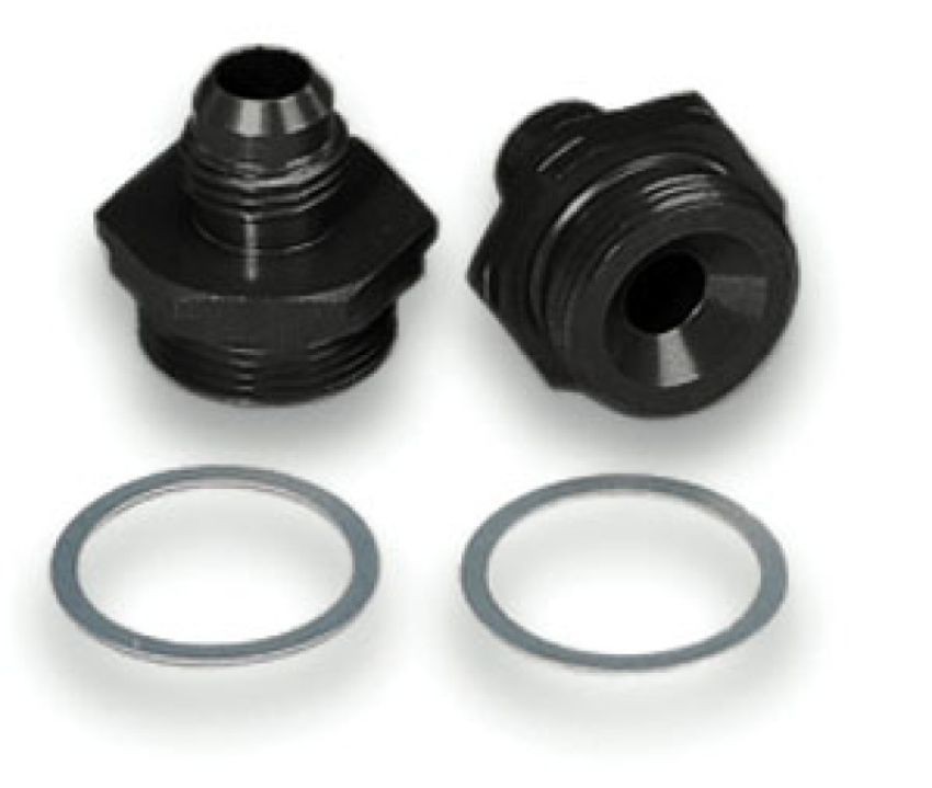 Moroso 65141 Fuel Inlet Fitting -6An Fuel Line - 2 Pack