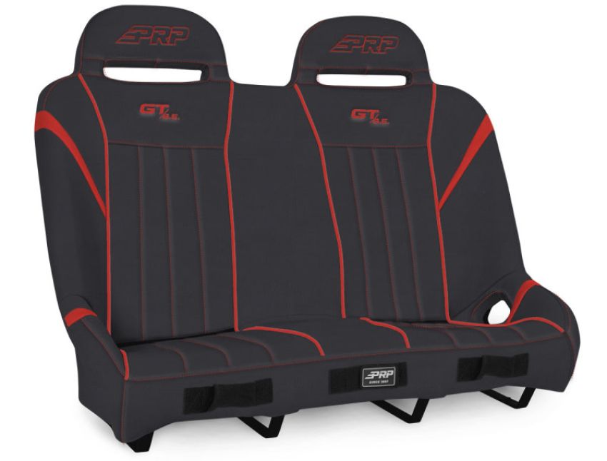 PRP Seats A60-237 PRP Polaris RZR GT/S.E. Suspension Bench- Black/Red