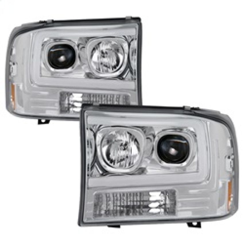 SPYDER 5084675 1PC Light Bar Projector Headlights - Chrome
