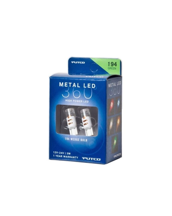 Putco 340194G-360 194 - Green Metal 360 LED