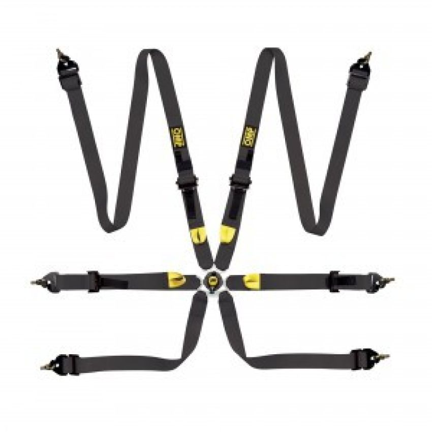 OMP RACING, INC. OMPDA0-0208-A01-071 First 2 Harness Black Clip In 6 Point