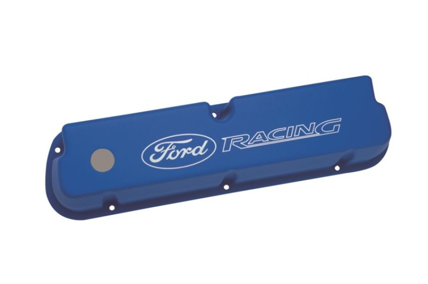 FORD FRDM6582-LE302BL Valve Cover Set Aluminum 302 Blue Laser Etched