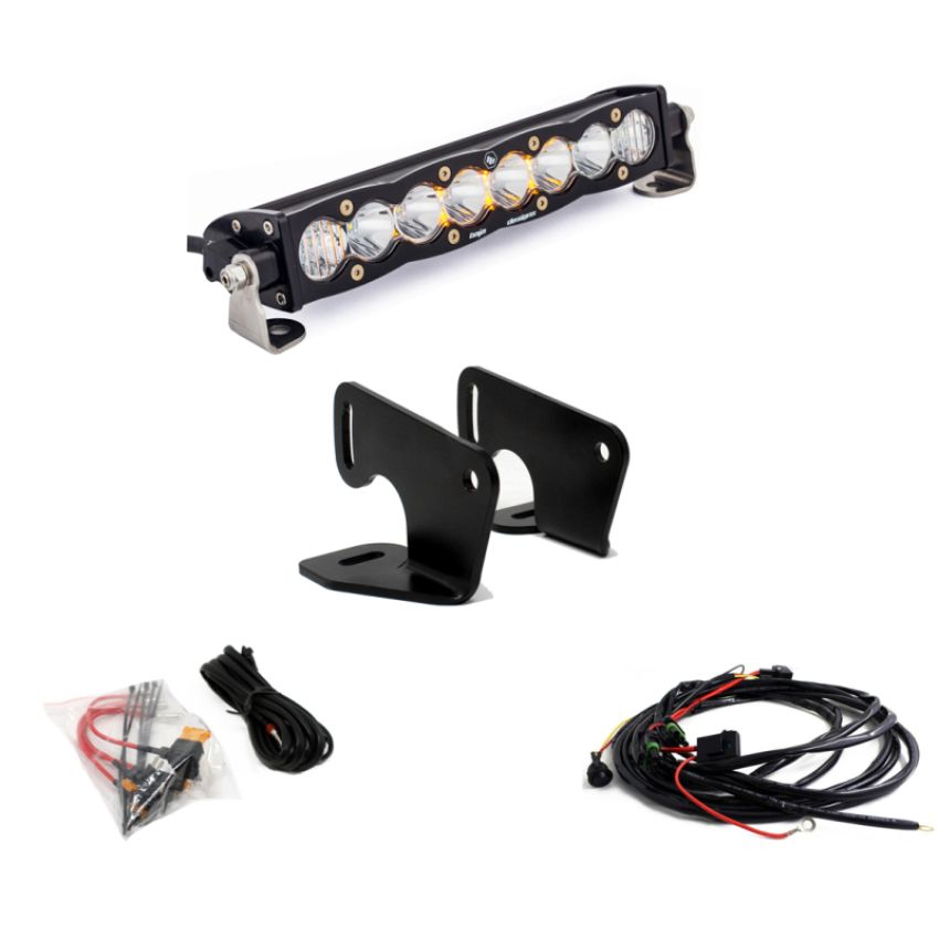 Baja Designs 447166 S8 10 Inch Hood Mount Light Bar Kit