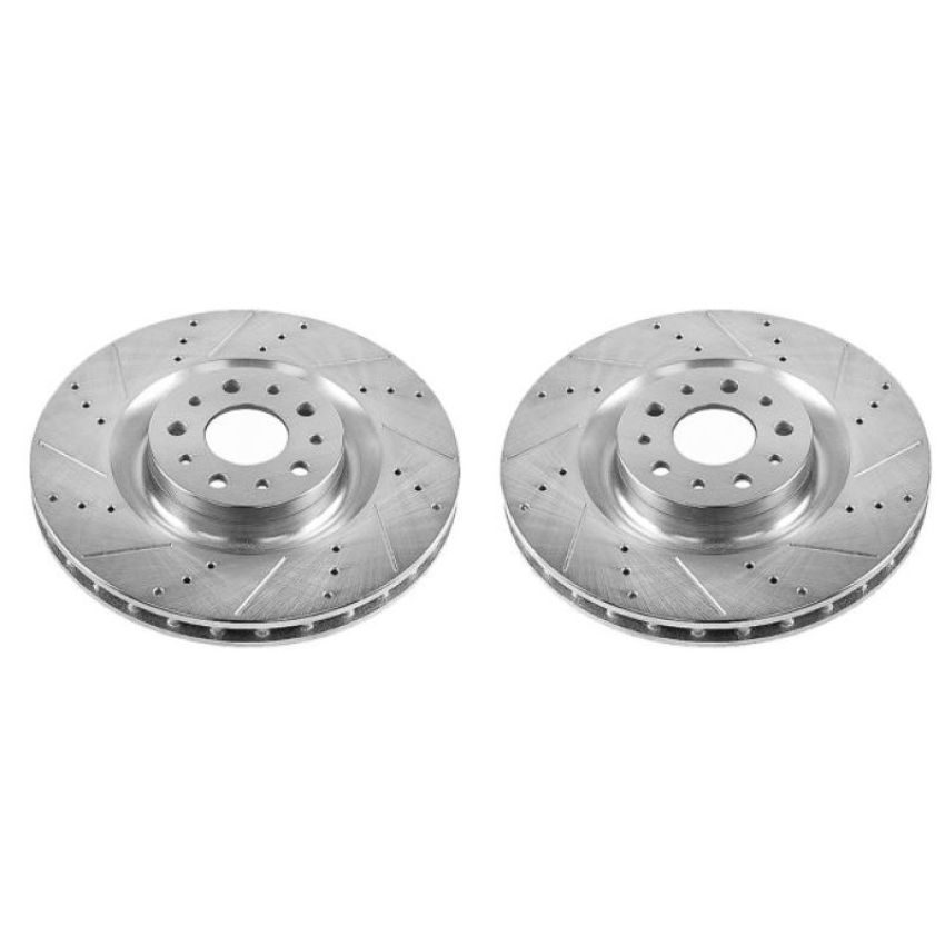 PowerStop EBR1425XPR PowerStop Evolution Performance Drilled, Slotted & Plated Brake Rotor Pair
