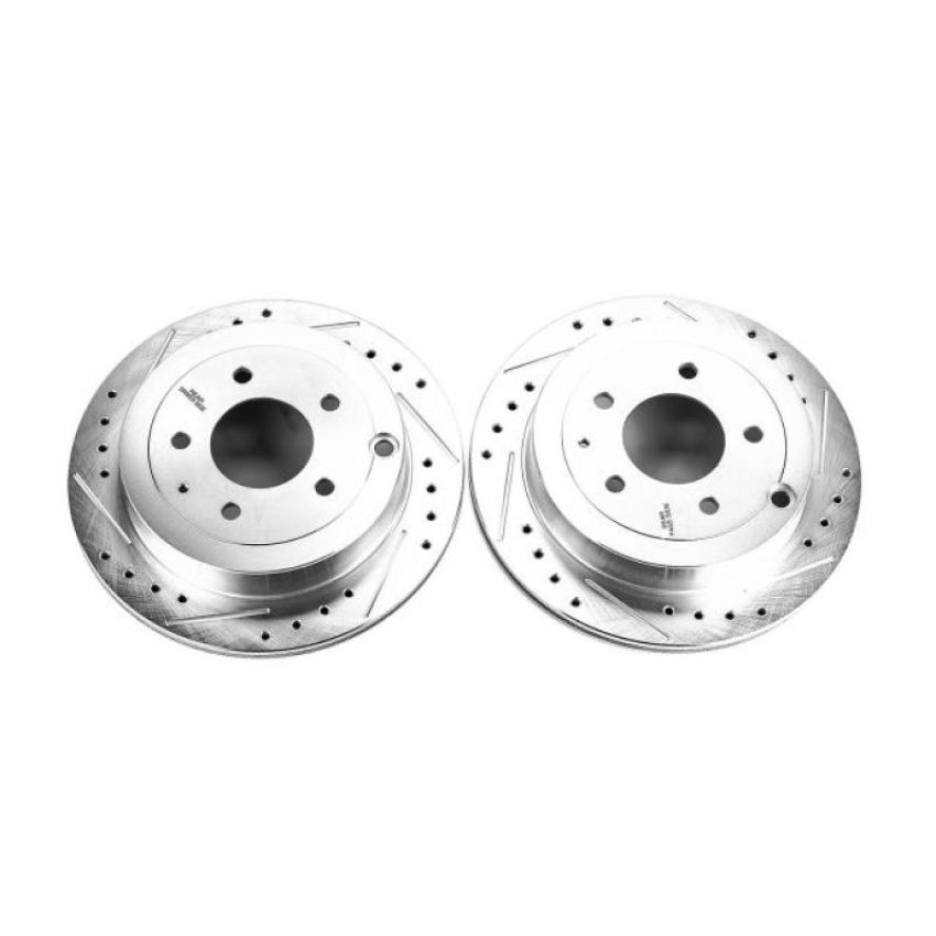 PowerStop JBR575XPR PowerStop Evolution Performance Drilled, Slotted & Plated Brake Rotor Pair