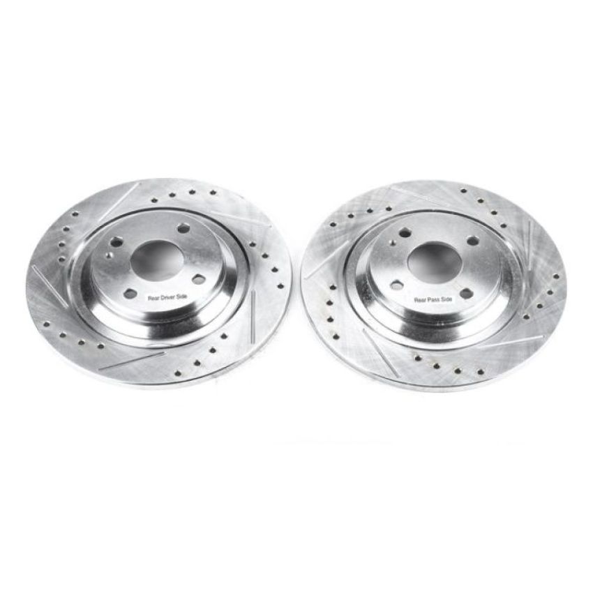 PowerStop JBR951XPR PowerStop Evolution Performance Drilled, Slotted & Plated Brake Rotor Pair