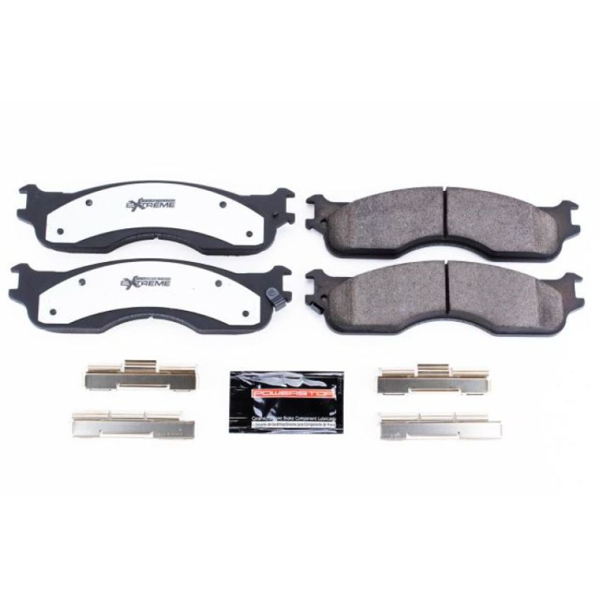 PowerStop Z36-1054 PowerStop - Z36 Truck and SUV Carbon-Fiber Ceramic Brake Pads with Hardware Kit