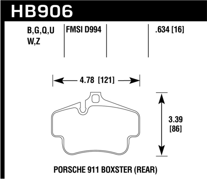 Hawk Performance HB906D.634 ER-1 Disc Brake Pad