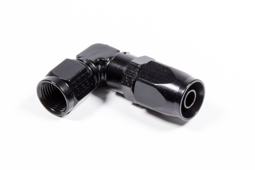 FRAGOLA FRG109106-BL #6 x 90 Low Profile Forged Hose End Black