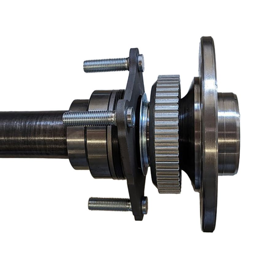 Yukon Gear & Axle YA WD44JLRUB-R-SBK Yukon Chromoly Rear Axle Kit Dana 44 Narrow Track w/E-Locker Right Hand 33.25in Long