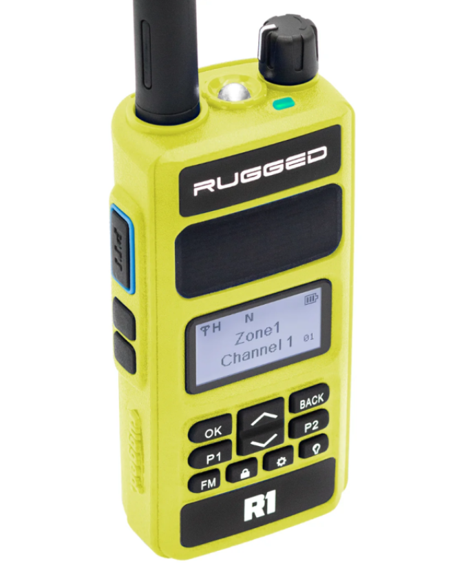 Rugged Radios R1-HV Rugged R1 - Business Band Two Way Handheld Radio - Digital and Analog Safety Yellow