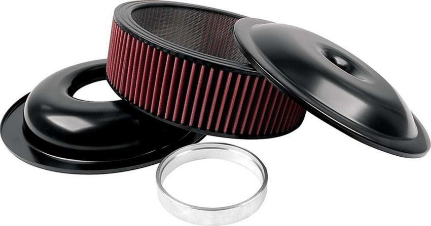 ALLSTAR PERFORMANCE ALL25921 LW 14in A/C Kit Black 3in Washable Element