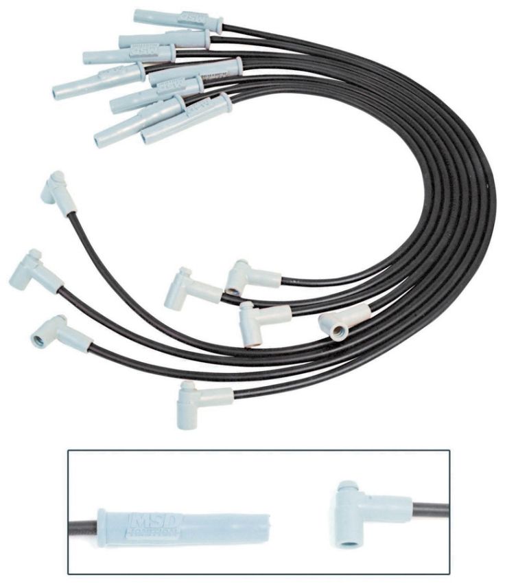 MSD IGNITION MSD31773 8.5MM Spark Plug Wire Set - Black