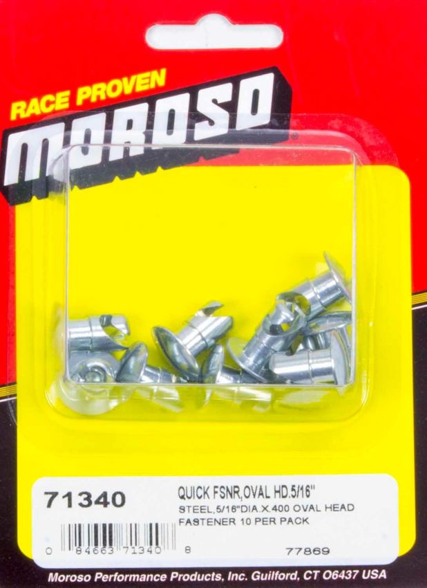 MOROSO MOR71340 Steel Quick Fasteners- Oval Head-5/16in x .400i