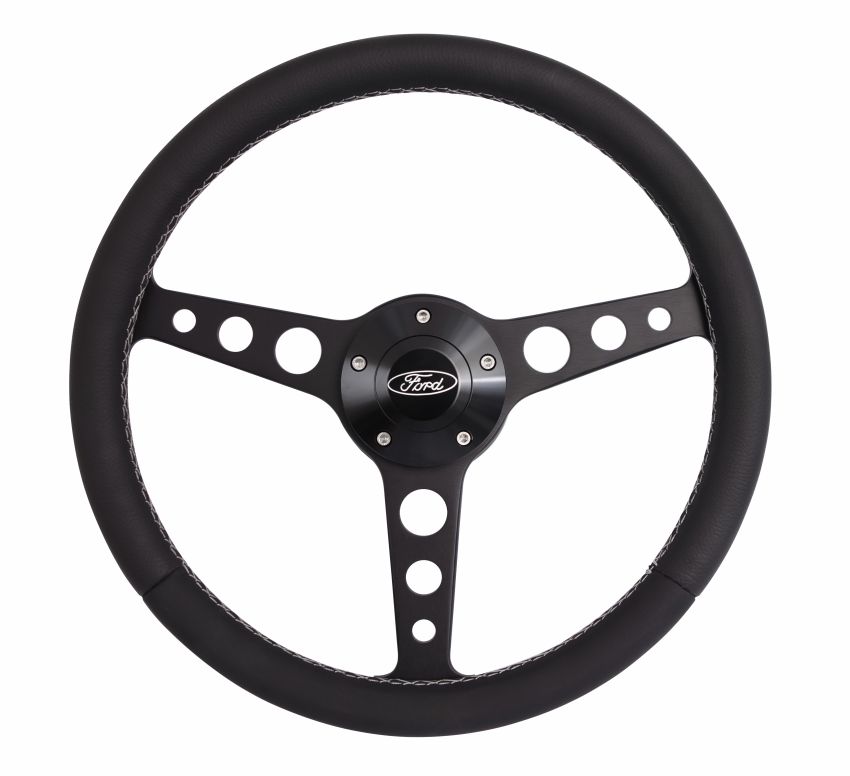 GRANT GRT1927 Classic Series Blk Wheel Ford Logo/Install Kit
