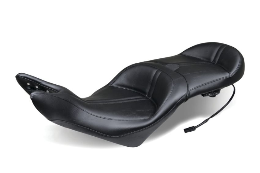 Mustang Motorcycle 79723 Mustang 08-17 Victory Vision Standard Touring 1PC Seat w/Driver Backrest - Black