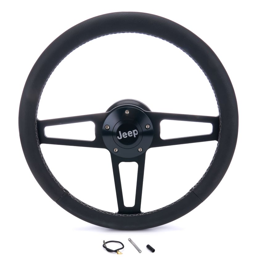 GRANT GRT1919 T Series Blk Wheel Jeep Logo/Install Kit