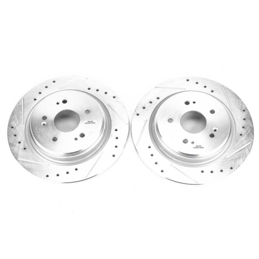 PowerStop JBR1721XPR PowerStop Evolution Performance Drilled, Slotted & Plated Brake Rotor Pair