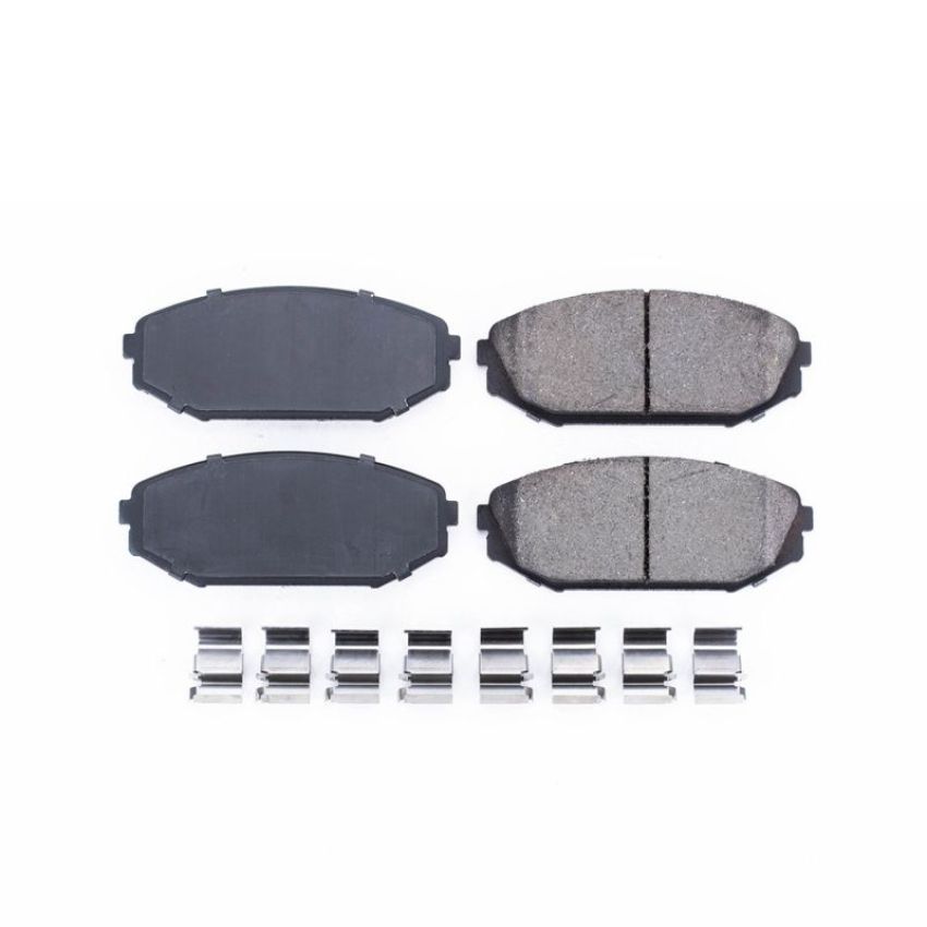 PowerStop 17-793 PowerStop - Z17 Low-Dust Ceramic Brake Pads with Hardware