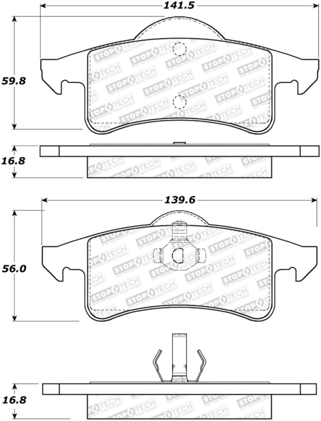 Stoptech 308.07910 Street Brake Pads