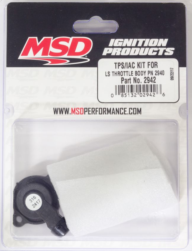 MSD IGNITION MSD2942 TPS/IAC Kit for LS Throttle Body PN 2940