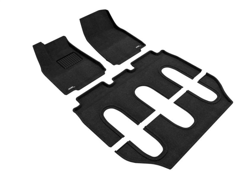 3D MAXpider L1TL00204709 16-17 Tesla Model X Non-Folding 7-Seat Elegant Black R1 R2 R3