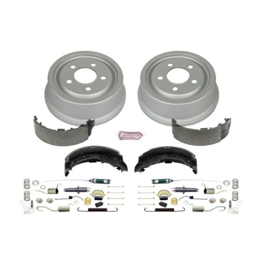 PowerStop KOE15300DK Power Stop 92-01 Jeep Cherokee Rear Autospecialty Drum Kit