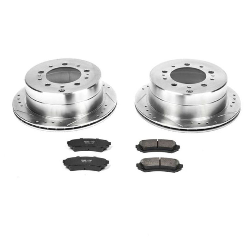 PowerStop K1134 Z23 Daily Driver Carbon-Fiber Ceramic Brake Pad and Drilled & Slotted Rotor Kit