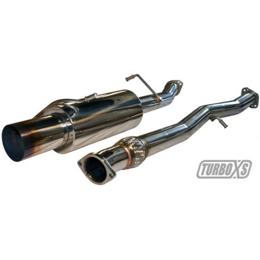Turbo XS WS02-CBE-TI 02-07 WRX-STi Catback Exhaust Blued Tips