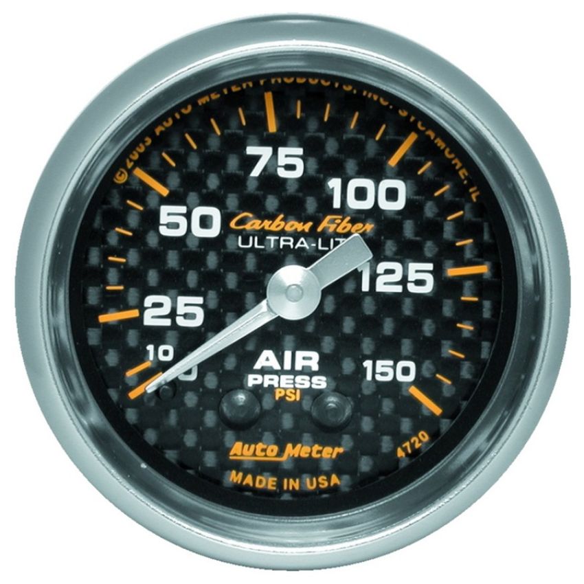 AUTOMETER ATM4720 2-1/16in C/F Air Press. Gauge 0-150psi