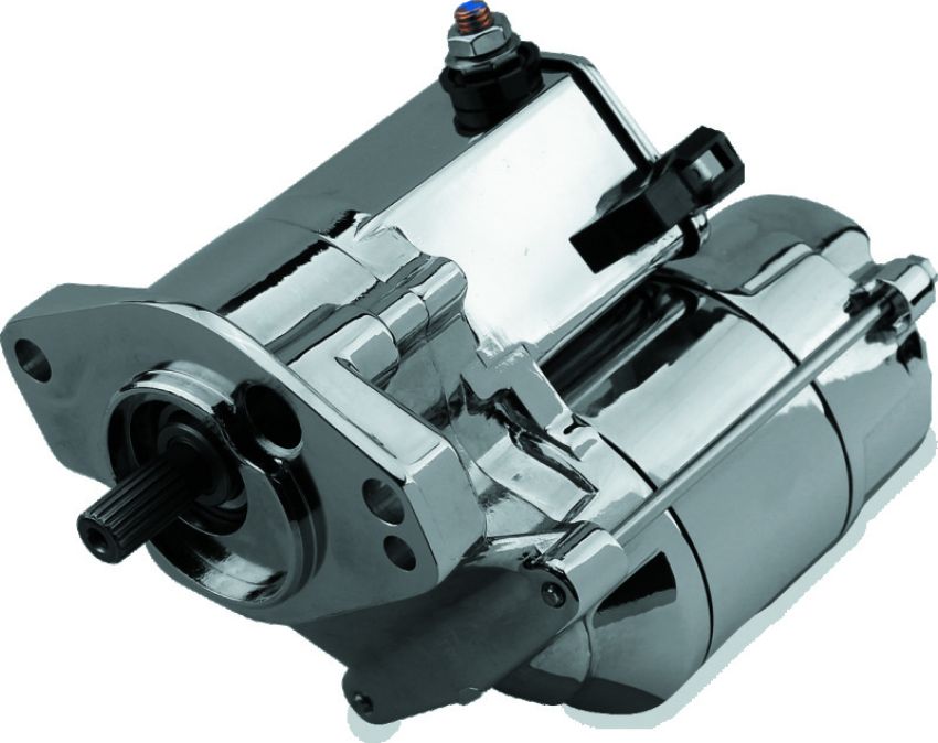 TwinPower 215507 Twin Power 89-06 Big Twin Exc 06 Dyna 1.4 Kw Starter Chrome Rpls H-D 31522-89A 31553-90 31533-94B