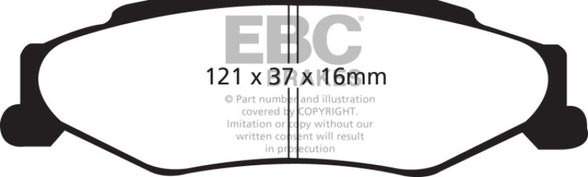 EBC Brakes DP31160C Redstuff Ceramic Low Dust Brake Pads