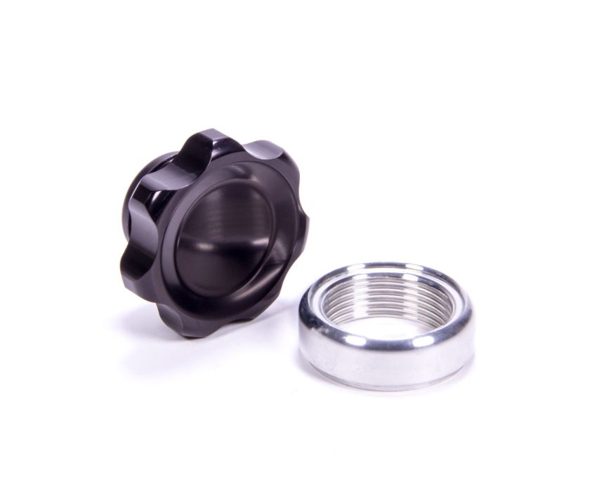 ALLSTAR PERFORMANCE ALL36164 Filler Cap Black with Weld-In Alum Bung Small
