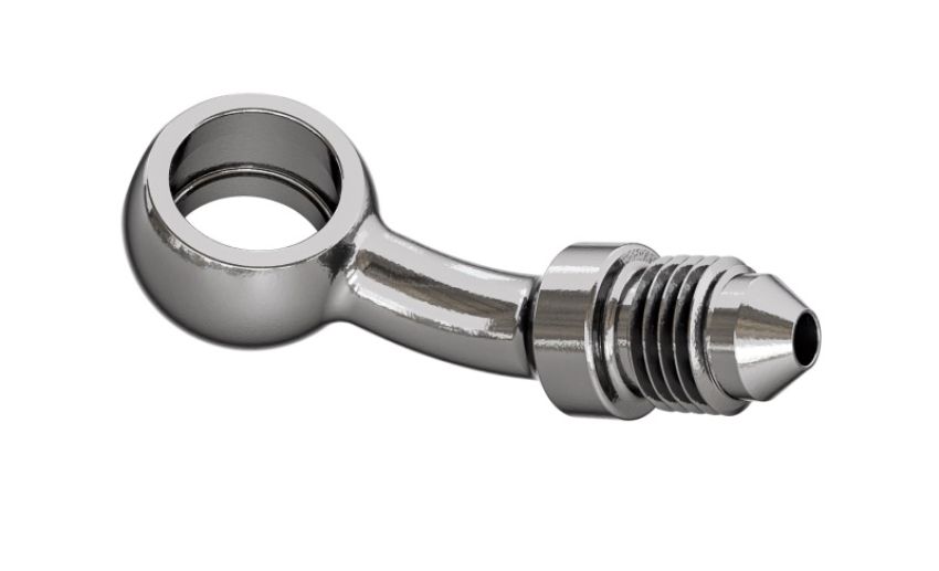 Goodridge P593-03-04C 35 Deg Banjo Adaptor for 7/16 Bolt
