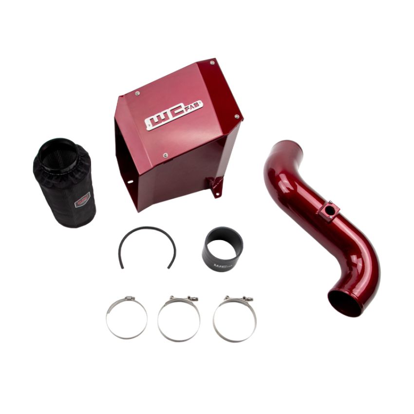 Wehrli WCF100192-Red 06-07 Duramax LBZ 4in. Intake Kit w/ Air Box - Red