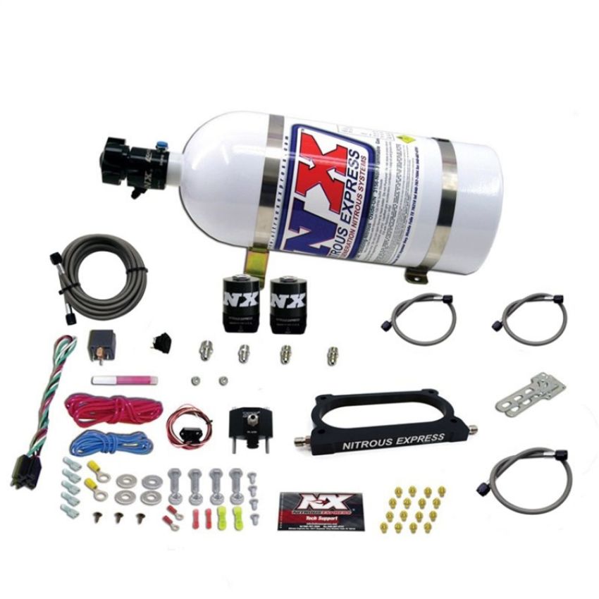 Nitrous Express 20949-10 GT500 NITROUS PLATE SYSTEM (50-250HP) WITH 10LB BOTTLE