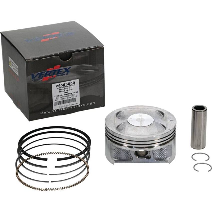 Vertex Pistons 24563050 Vertex Piston 2011 Can-Am Commander 800 800cc +0.50mm Oversized Cast Replica Piston Kit