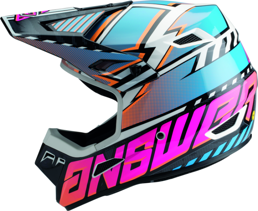 Answer 447721 AR3 Rapid Helmet Blue/Orange/Rhodamine - XS