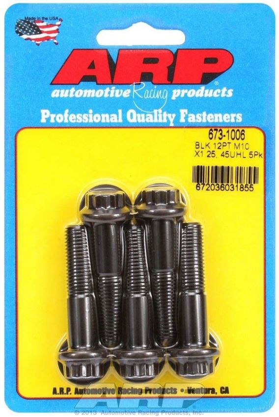 ARP ARP673-1006 Bolt Kit - 12pt 5pk 10mm x 1.25 x 45mm