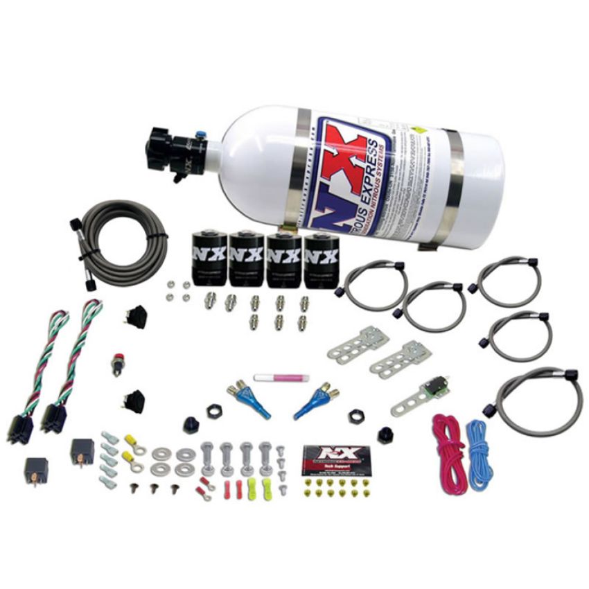 Nitrous Express 20224-10 GM EFI DUAL STAGE (50-150HP X 2) WITH 10LB BOTTLE