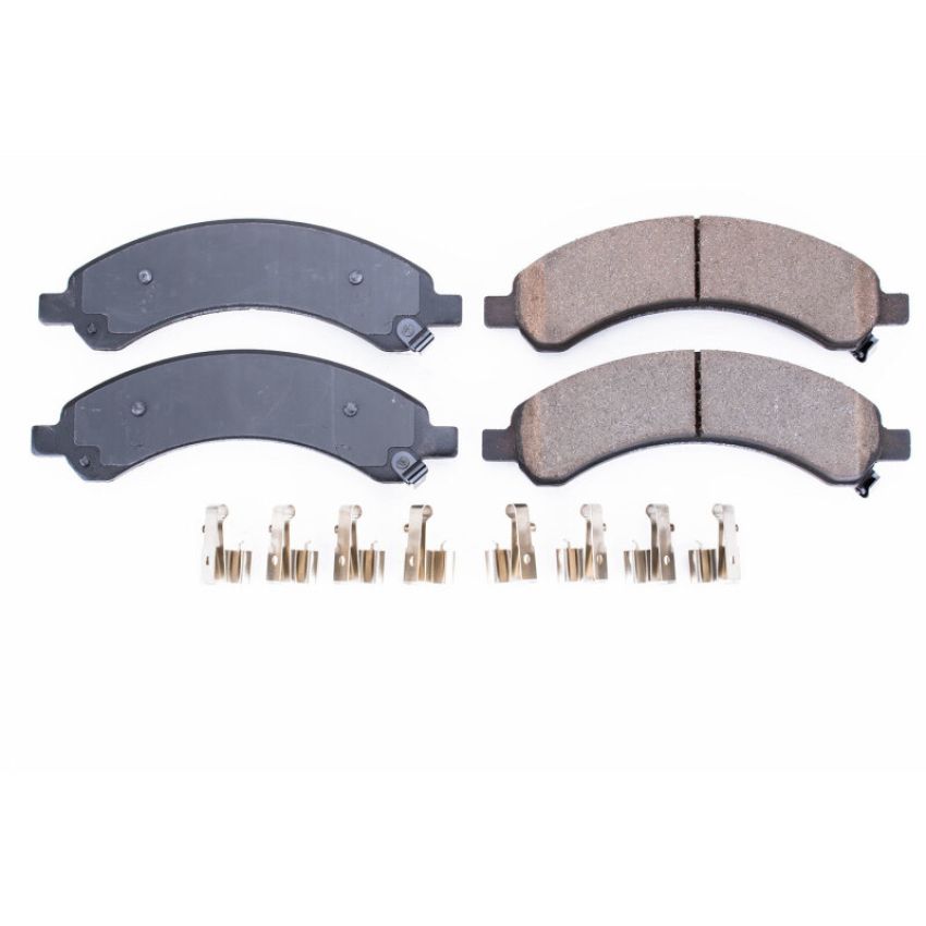 PowerStop 17-989 PowerStop - Z17 Low-Dust Ceramic Brake Pads with Hardware