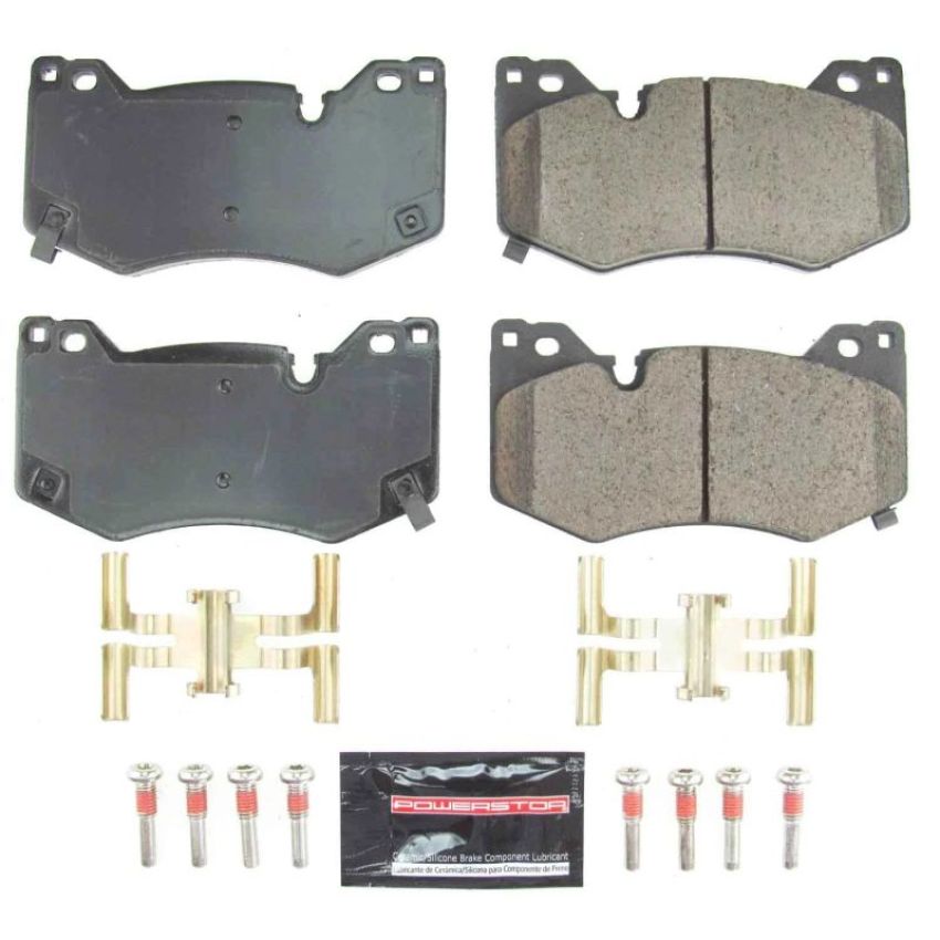 PowerStop Z23-8009 PowerStop - Z23 Daily Driver Carbon-Fiber Ceramic Brake Pads with Hardware Kit