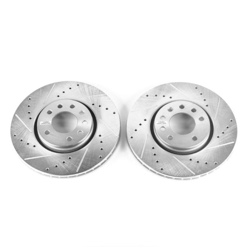 PowerStop EBR681XPR PowerStop Evolution Performance Drilled, Slotted & Plated Brake Rotor Pair