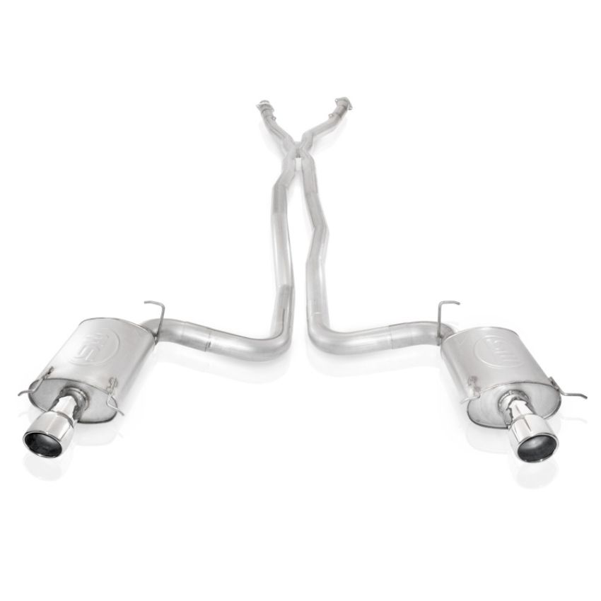 Stainless Works CTSVEX 2004-07 Cadillac CTS-V 3in Exhaust X-Pipe Chambered Mufflers 4in Tips